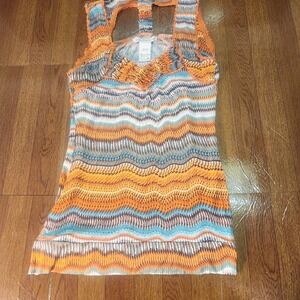 American Rag Cie Womens  S Summer Tank Top Ribbed Racerback Multicolor